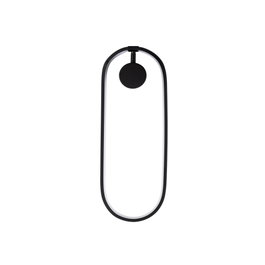 Opviq Can - 13556 Lámpara de pared negra de metal
